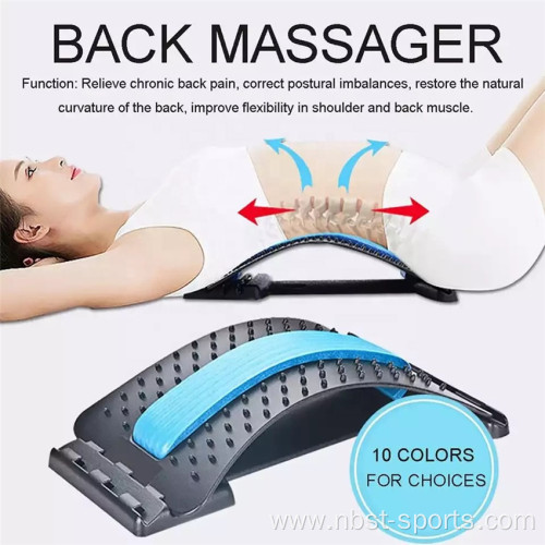 Electric Foot Massagers Pain Relief Lumbar Stretching Back Stretcher Massager Device Manufactory